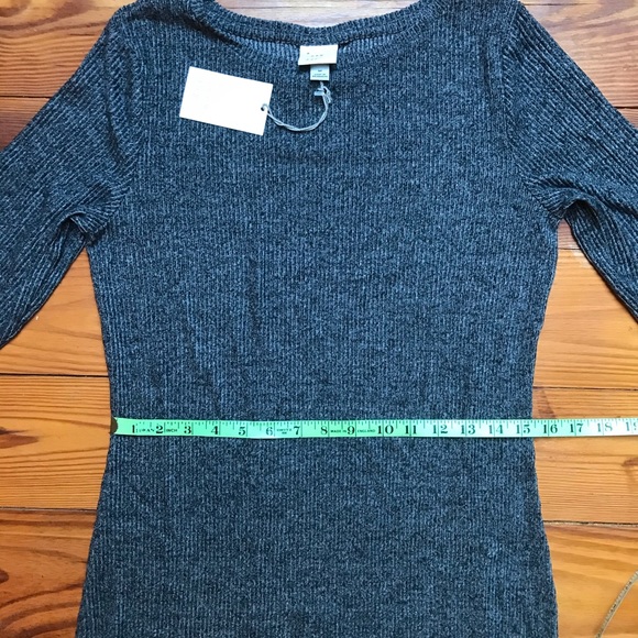 A New Day Gray Knit Bodycon Dress, NWT, M - Picture 11 of 14